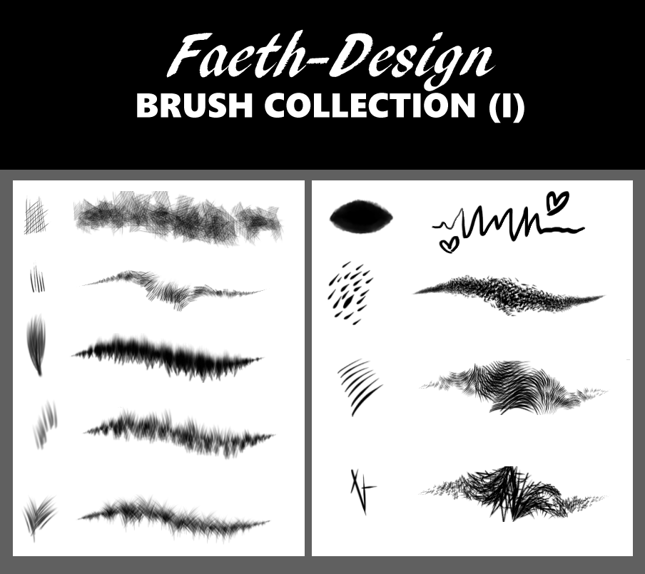 Brush Collection 1 by Faeth-design on DeviantArt