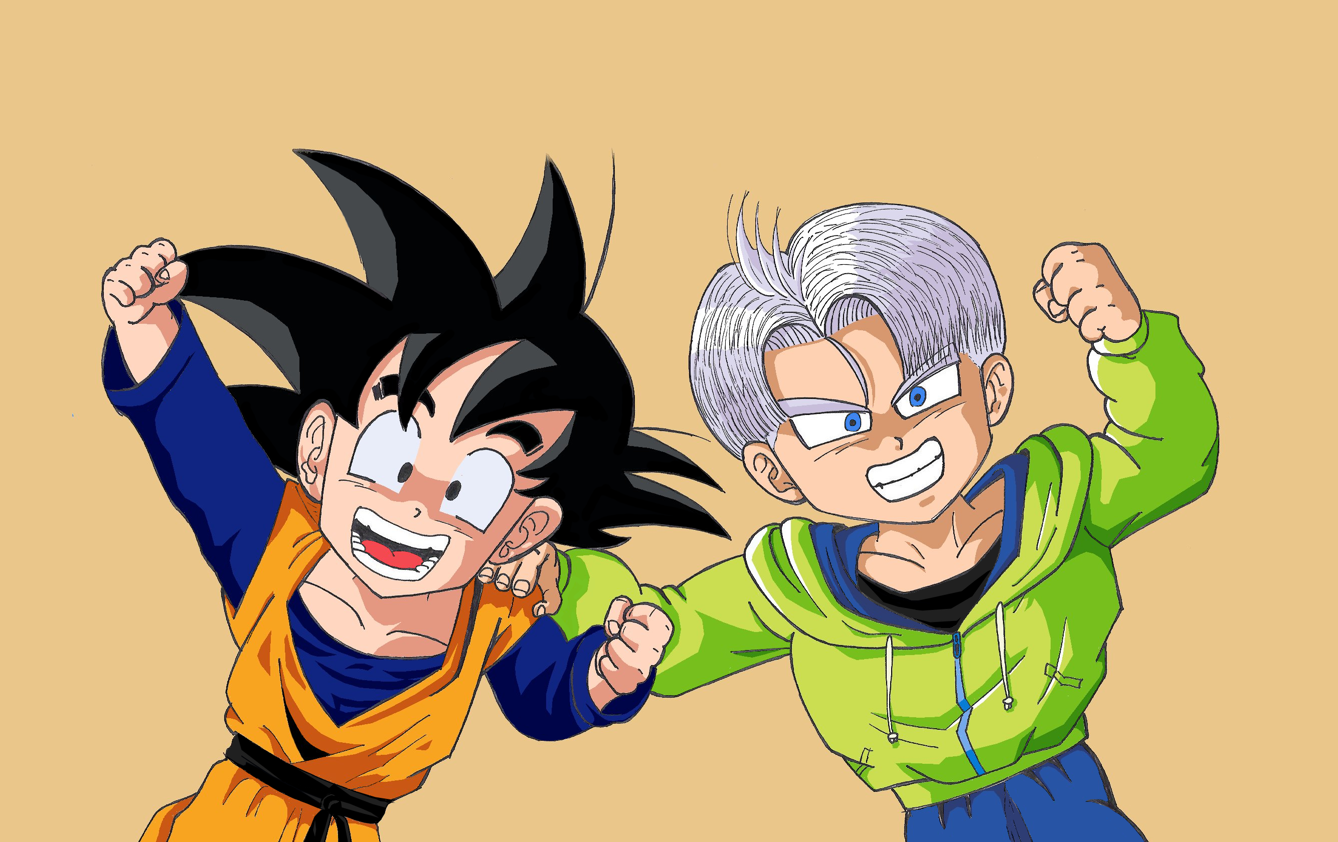 Son Goten and Trunks color version