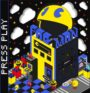 Pac-man illustration poster, de MariamsArtzone