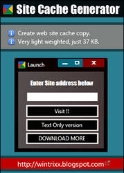 Web Site Cache Copy Generator.