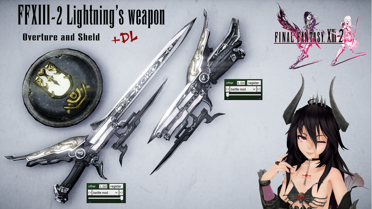 FFXIII2 Lightning's weapon by ShionAkari666 on DeviantArt