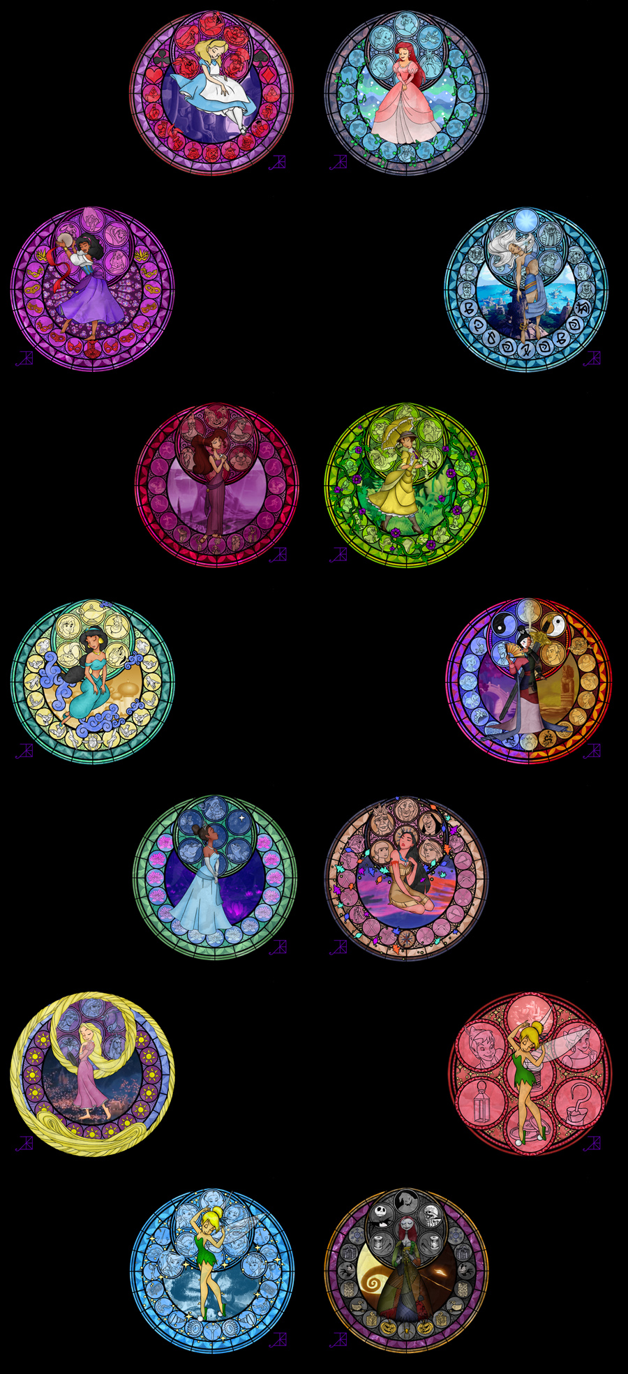 Disney Princess Stained Glass Wallpapers