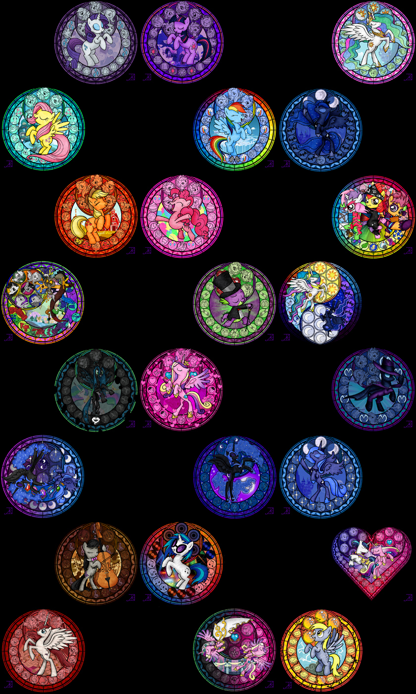 MLP Stained Glass Wallpapers