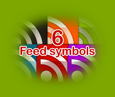 6 Feed RSS Logos by ~sedazza