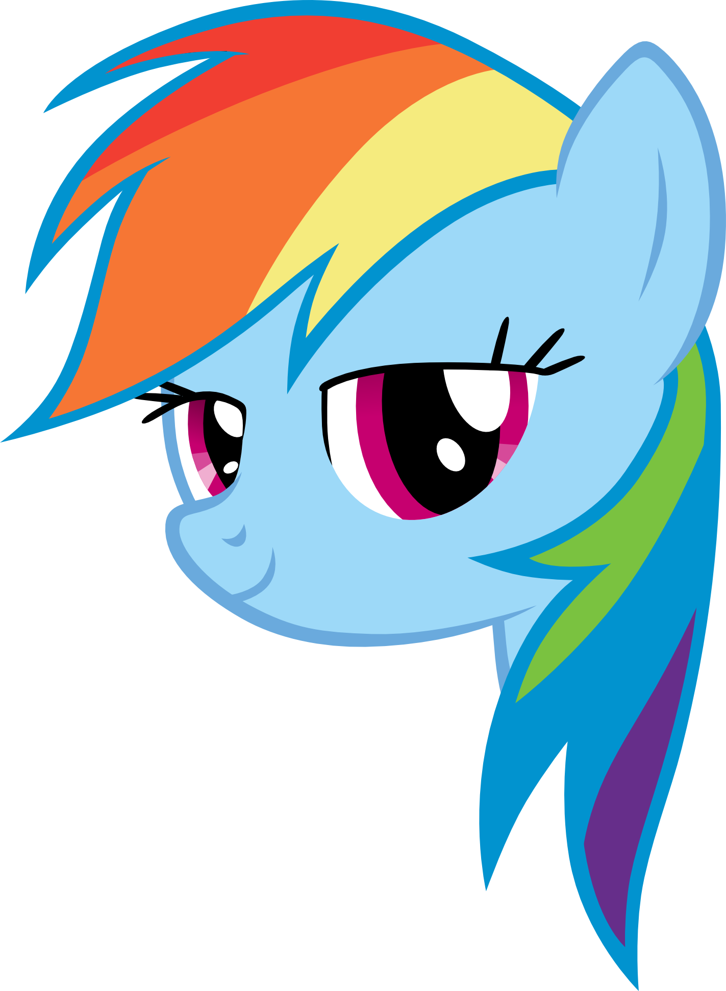Floating Dashie Head by cthulhuandyou
