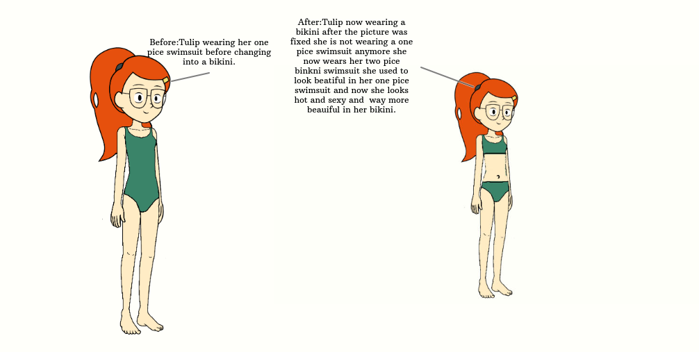 Tulip olsen before and after. by Pudihan98 on DeviantArt