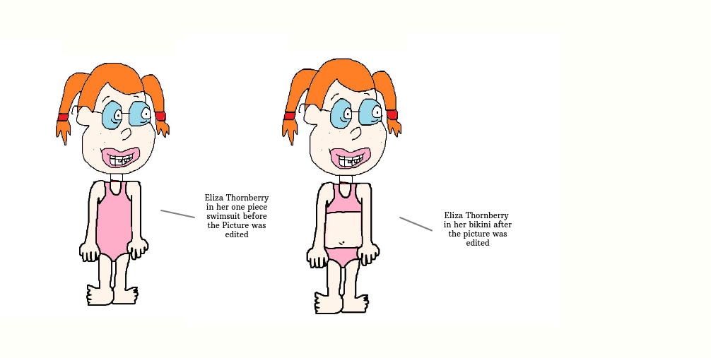 Eliza Thornberry swimsuit comparison by Pudihan98 on DeviantArt