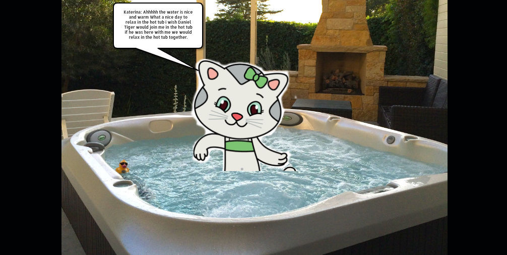 Katerina Kittycat In the Hot Tub Fixed. by Pudihan98 on DeviantArt
