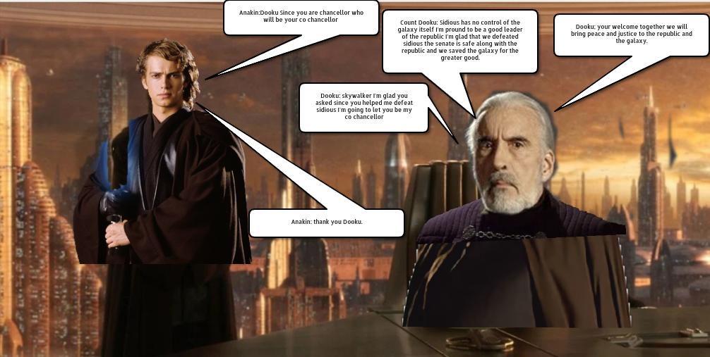 Anakin and Dooku as Chancellor and Co Chancellor by Pudihan98 on DeviantArt