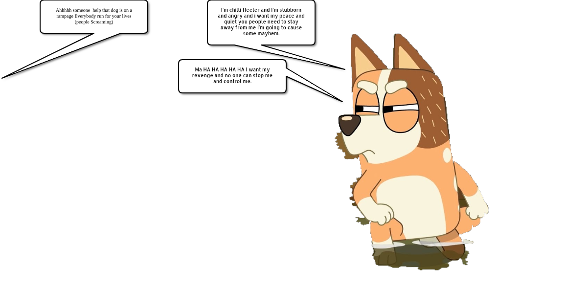 Chilli heeler is stuuborn. by Pudihan98 on DeviantArt