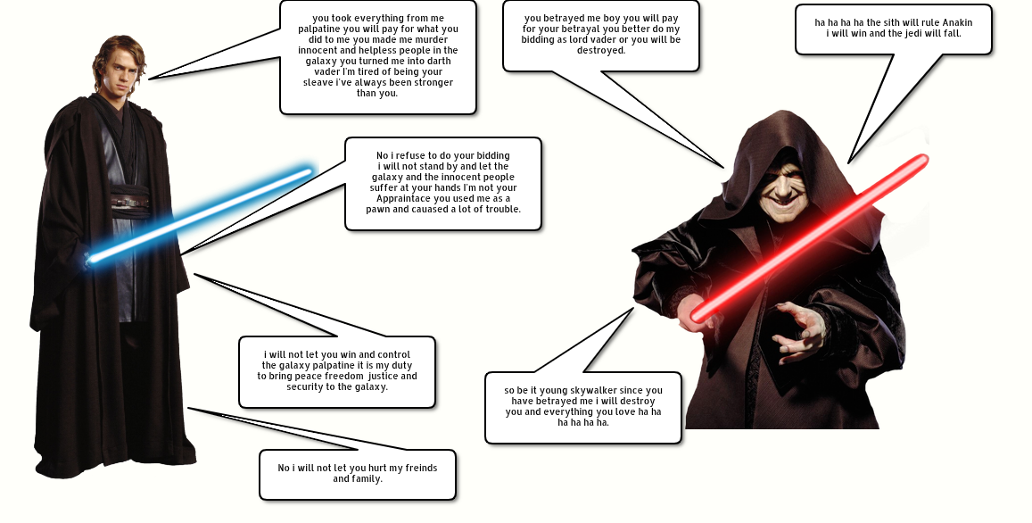 Anakin skywalker vs Emperor Palpatine by Pudihan98 on DeviantArt