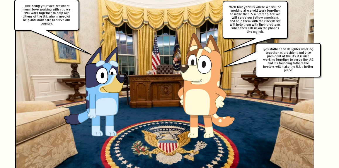 Chilli Heeler becomes President of the U.S. P2. by Pudihan98 on DeviantArt