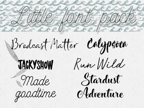 Pack de Fonts 1