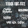 Terror Font Pack