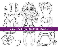 [F2U] Outfit Pack 2 - Chibi Outfit Maker