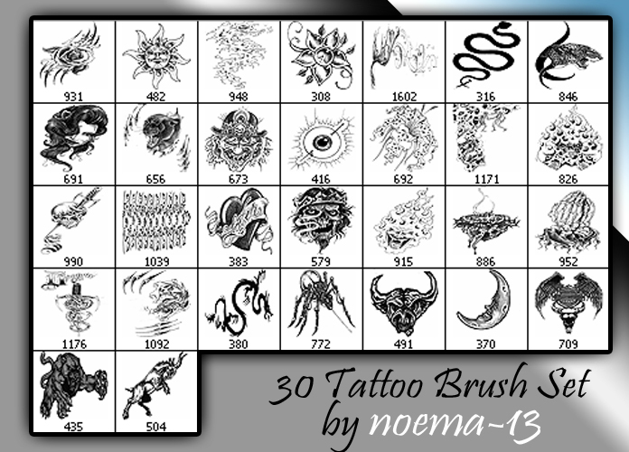 tattoo brush set 6