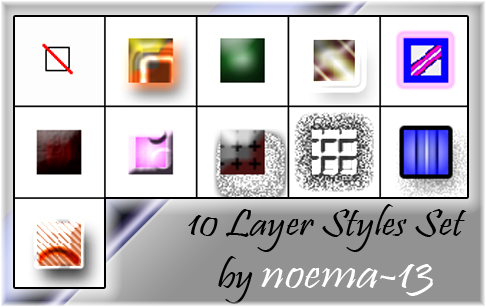 10 Layer Styles Set by noema-13 on DeviantArt