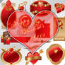 Happy Valentine's PNG Set 01