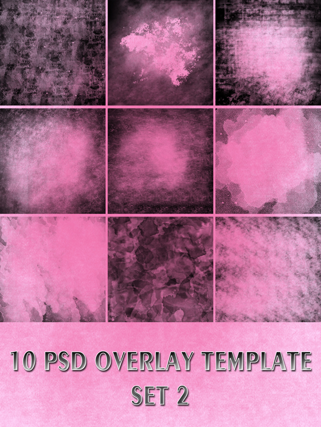 PSD Overlay templates set 02