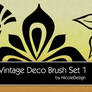 22 Vintage Deco Brush Set 1