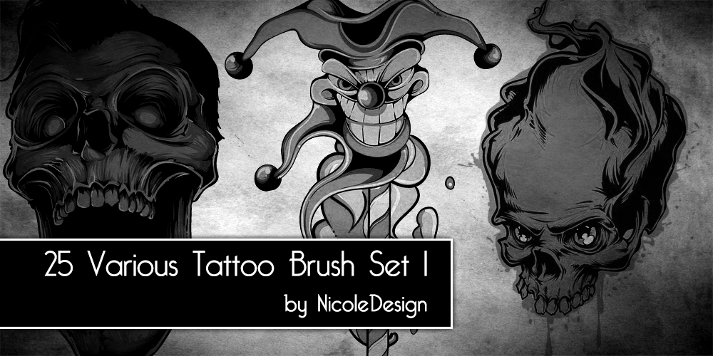 25 Various Tattoo Brush set 1 by noema-13 on DeviantArt