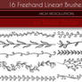16 Freehand Lineart Brushes Set 01