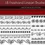 18 Freehand Lineart Brushes Set 02