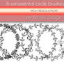 6 Ornamental Circle Brushes Set 02