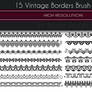 15 Vintage Borders Brush set 01