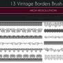 13 Vintage Borders Brush set 02