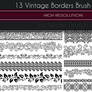 13 Vintage Borders Brush set 04