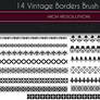 14 Vintage Borders Brush set 05