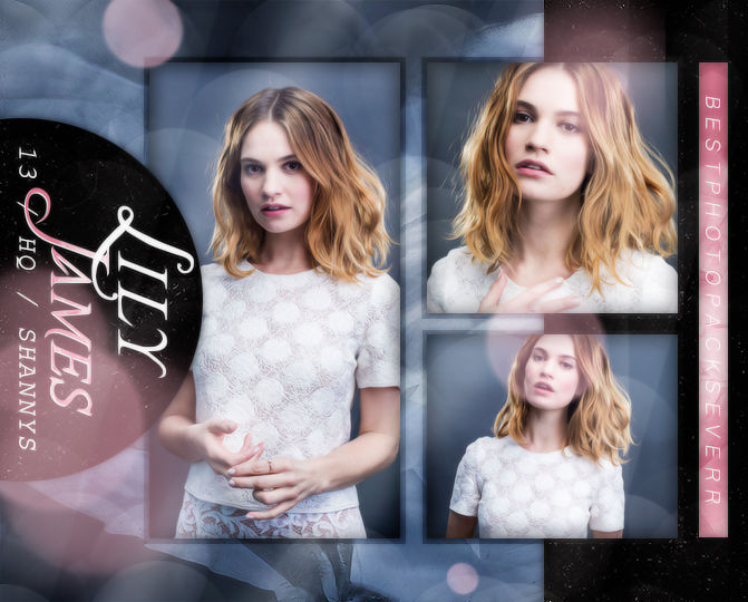 Photopack 8804 - Lily James by southsidepngs on DeviantArt