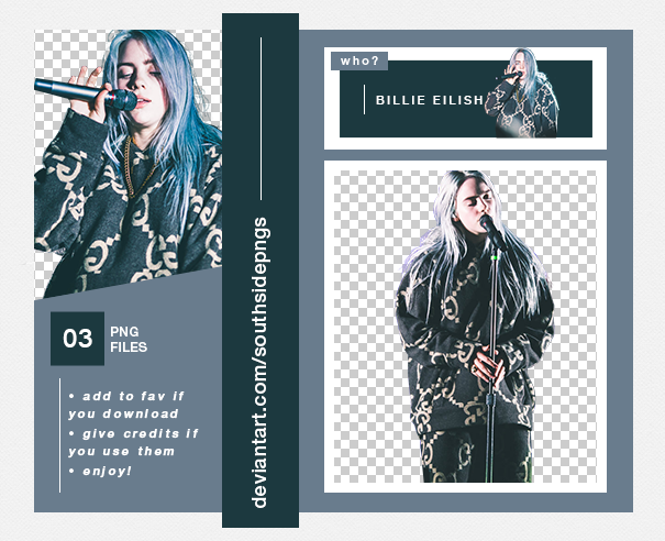 Png Pack 4113 - Billie Eilish by southsidepngs on DeviantArt
