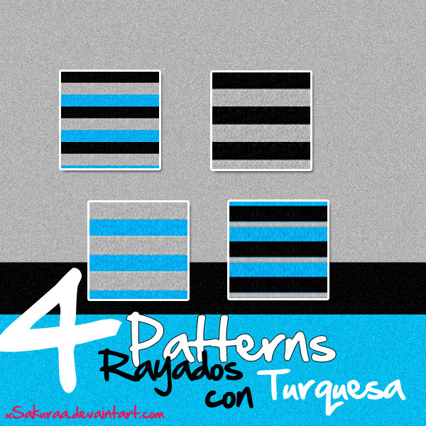 Patterns Rayados con Turquesa