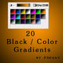 Photoshop black color gradient