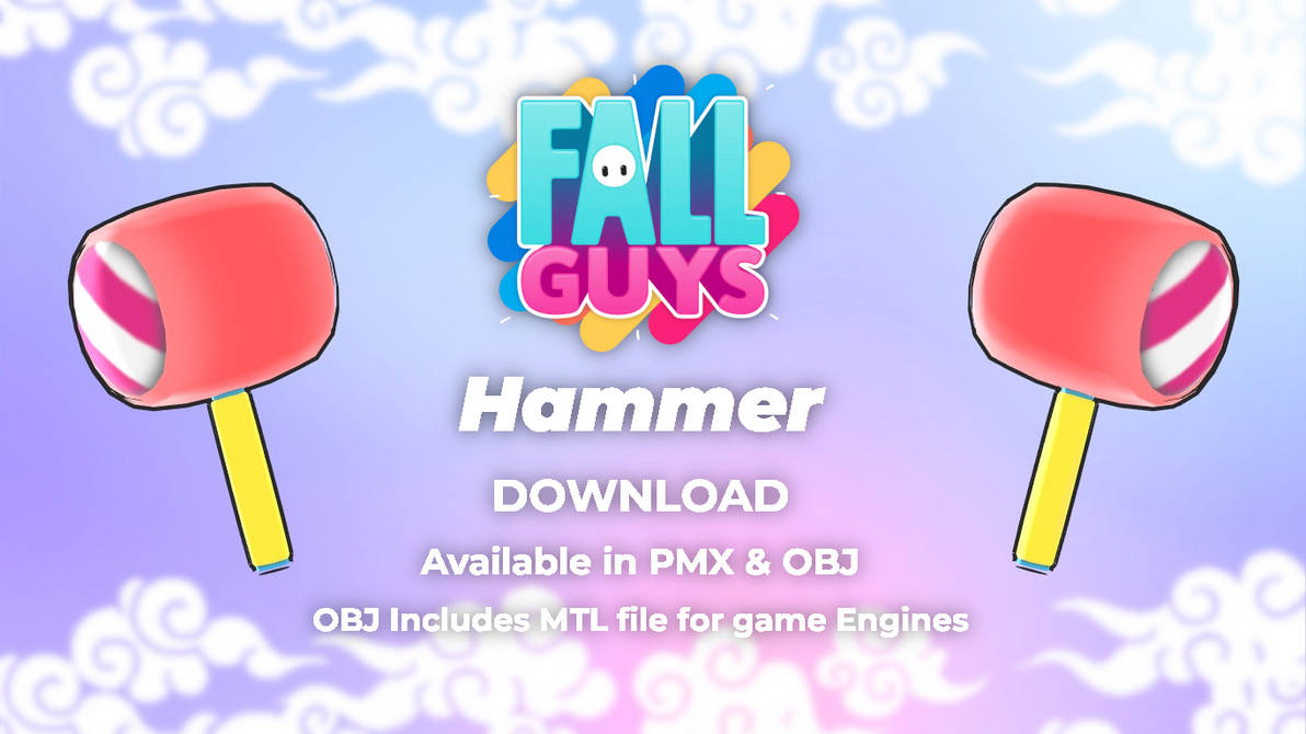 Fall Guys Hammer [for MMD and Games] by KawaiiCone on DeviantArt