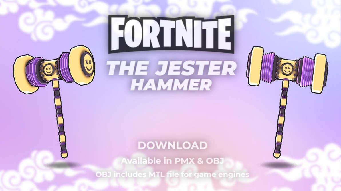 Fortnite Jester Hammer [for MMD and Games] by KawaiiCone on DeviantArt