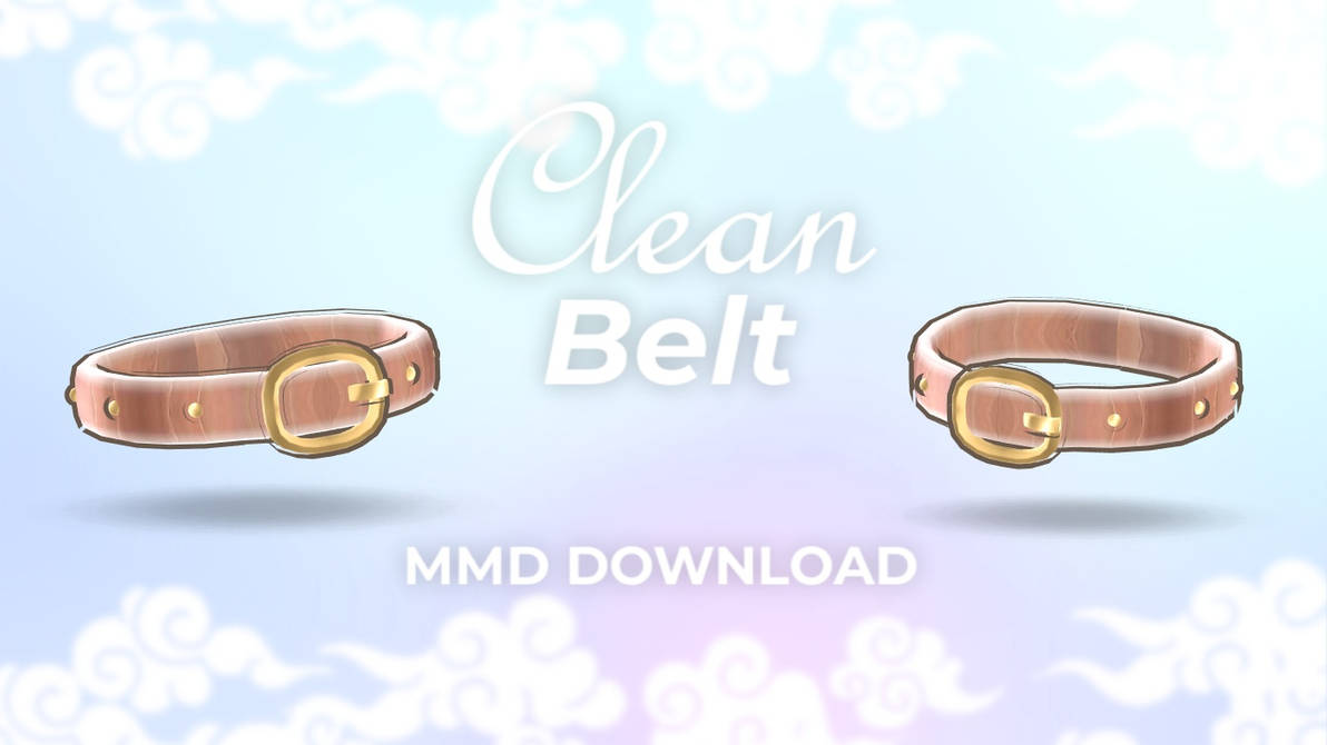[MMD DL] [Accessories] Clean (Cute) Belt by KawaiiCone on DeviantArt