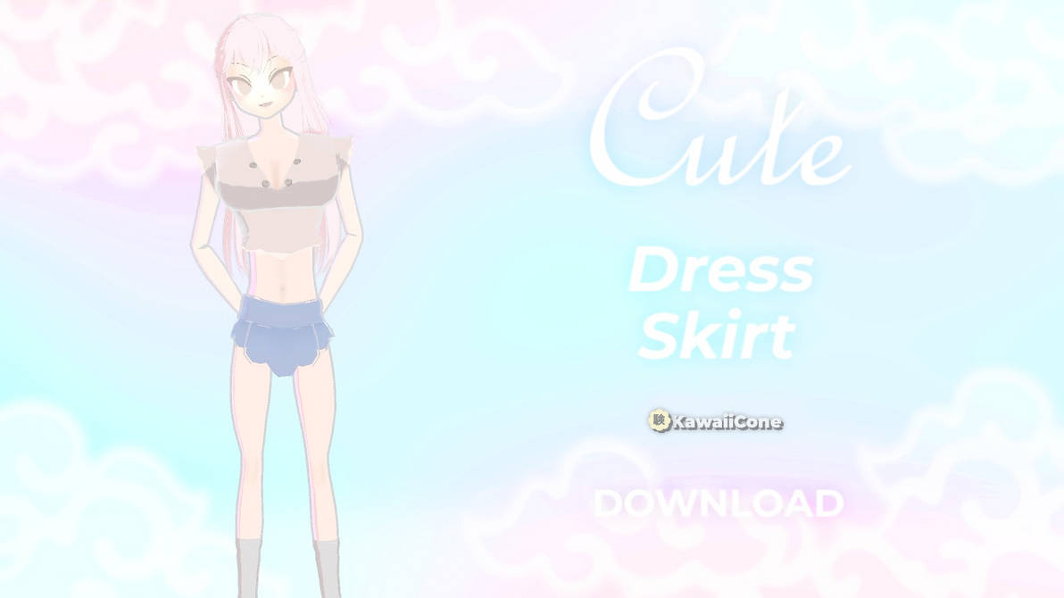 |DL| |3D MODEL| |MMD| Skirt, Blue, Dress by KawaiiCone on DeviantArt