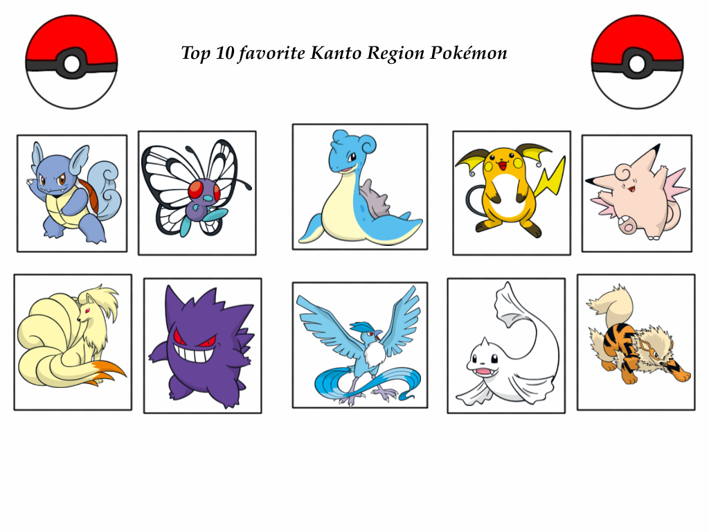 Favorite Kanto Pokemon by Arcion-Days on DeviantArt