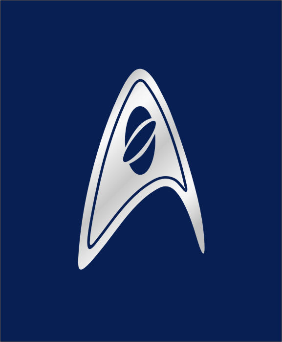 Star Trek 2009 – Réplique 1/1 Badge Starfleet Division Science – Métal Brossé Vieilli, Collectionneur