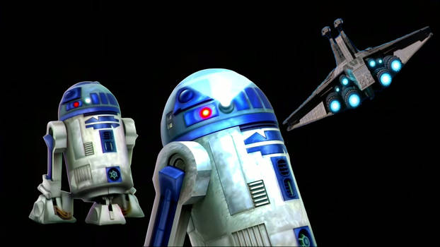 Star Wars R2D2 and Republic Venator