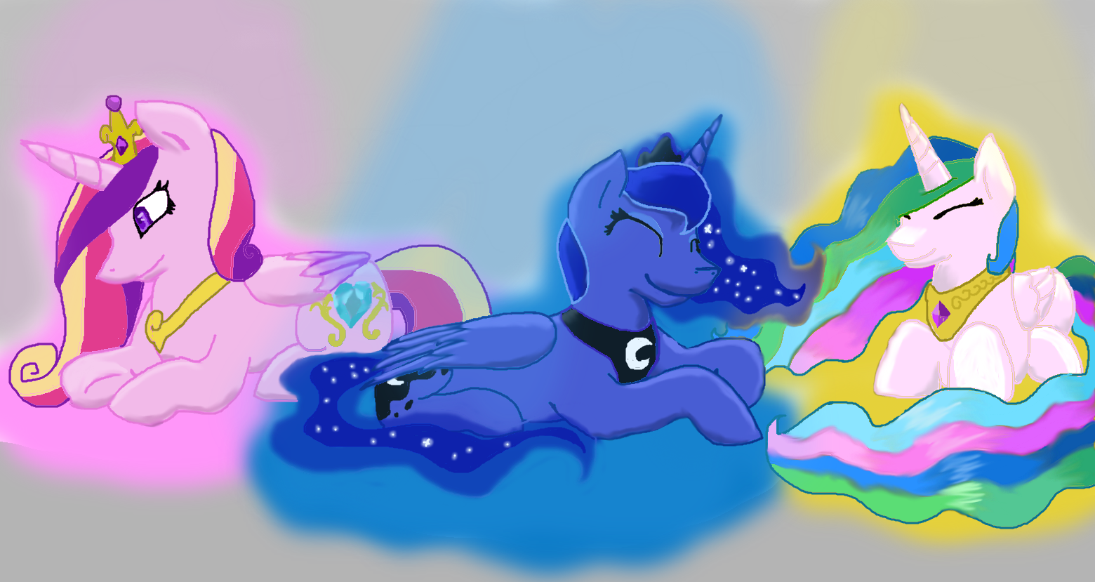 Cadence,Luna,and Celestia