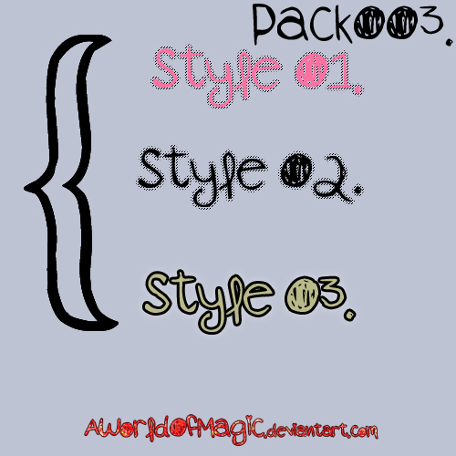 -Styles Pack OO3'.