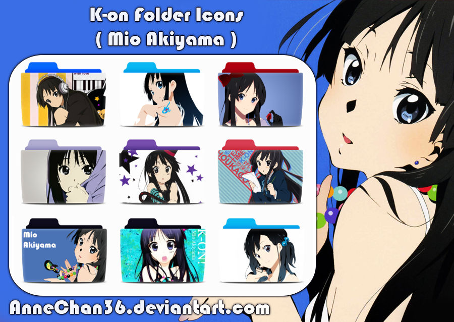 Get Wallpaper K On Mio Icons By Annechan36 On Deviantart For Free
