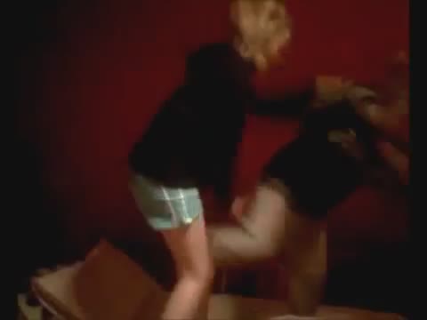 Short fight between woman and girl