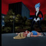 Livewire overwhelms Supergirl