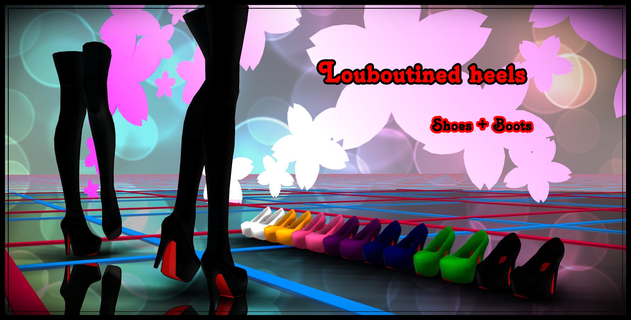 Louboutined heels (shoes + boots) DOWNLOAD