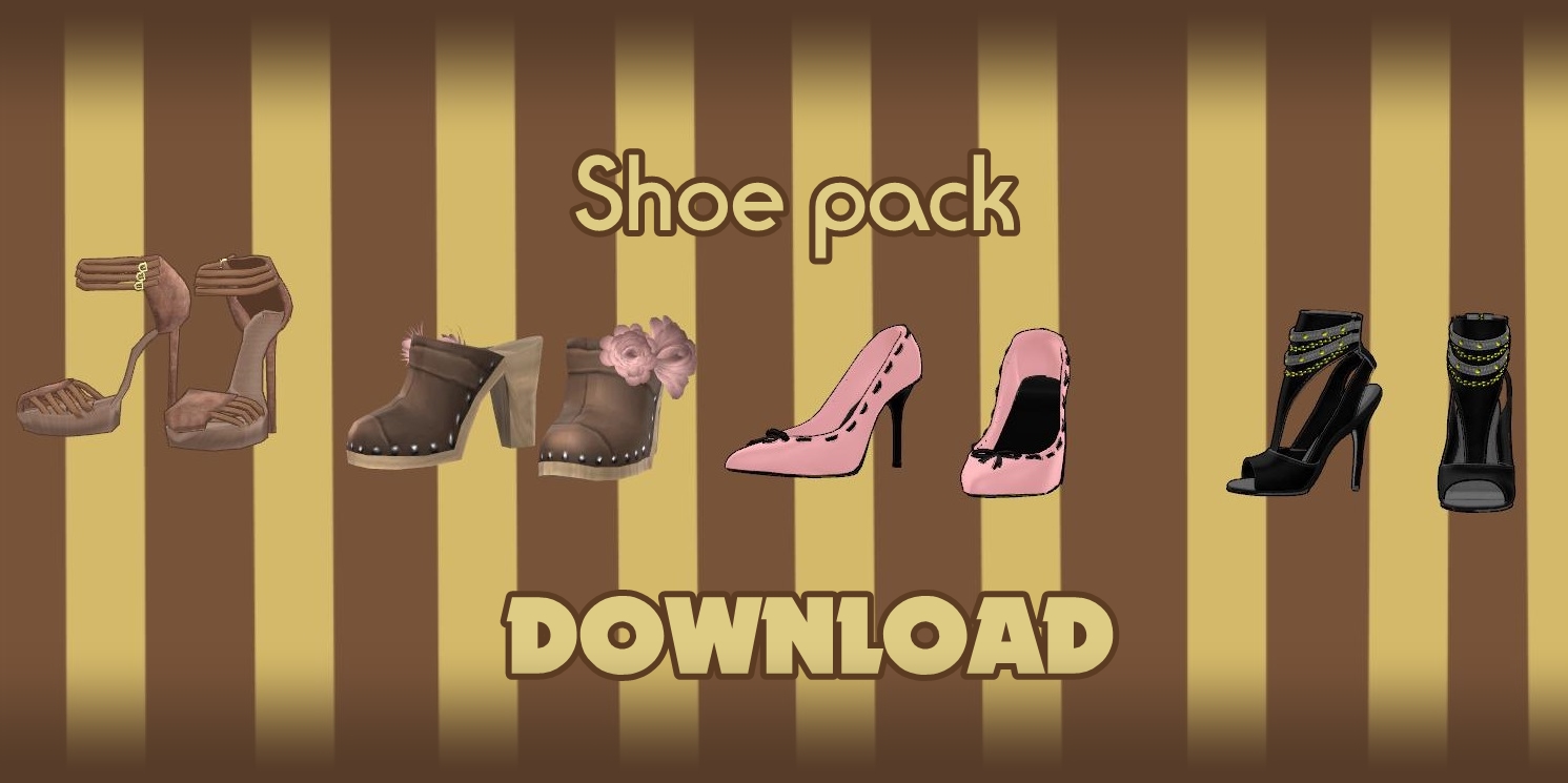 Shoes pack - DOWNLOAD by YamiSweet on DeviantArt